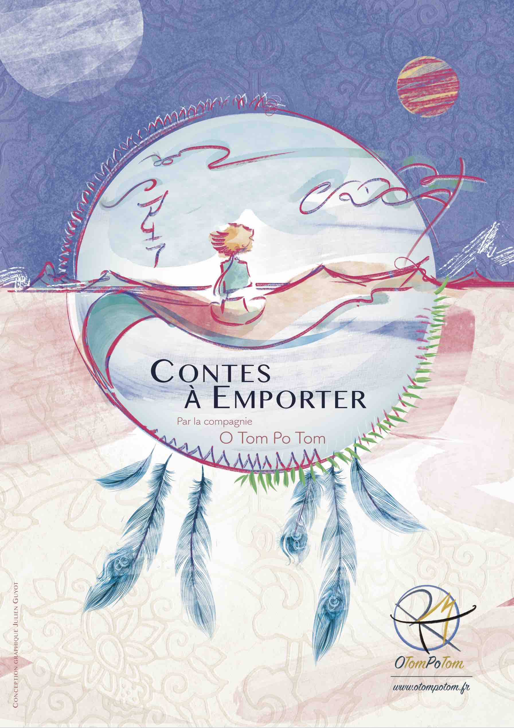 Affiche des Contes à Emporter conçue par Julia Douny & Julien Guyot