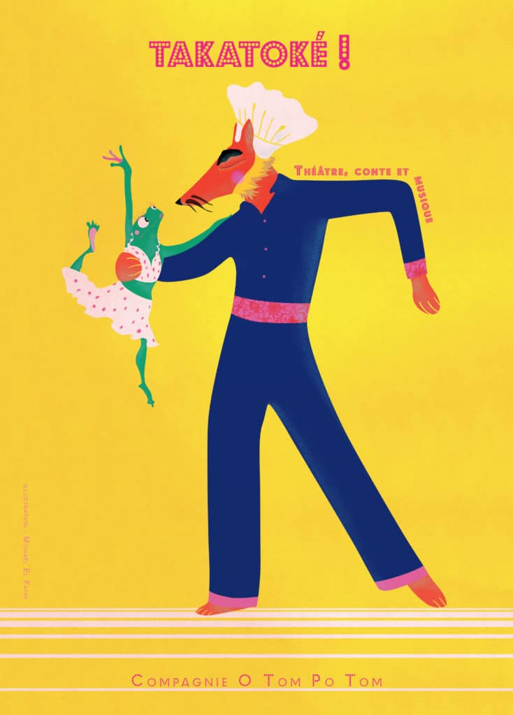 Affiche du spectacle TAKATOKE conçue par Mickaël El Fathi